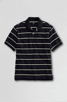 landsend men's regular short sleeve stripe mesh polo shirt.JPG
